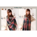 2015 new trendy products perfect plain checked fashinable pashmina scarves and shawl scarf